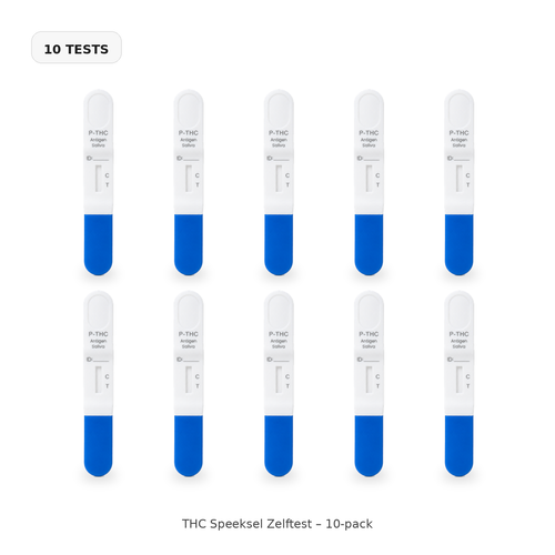 THC Speeksel Zelftest 10-pack met tien testen