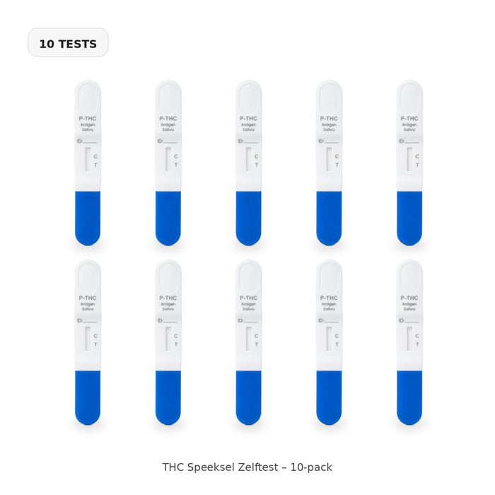 THC Speeksel Zelftest - 10-pack